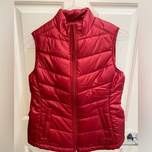 Cutter & Buck CB WeatherTec large, red puffer vest.